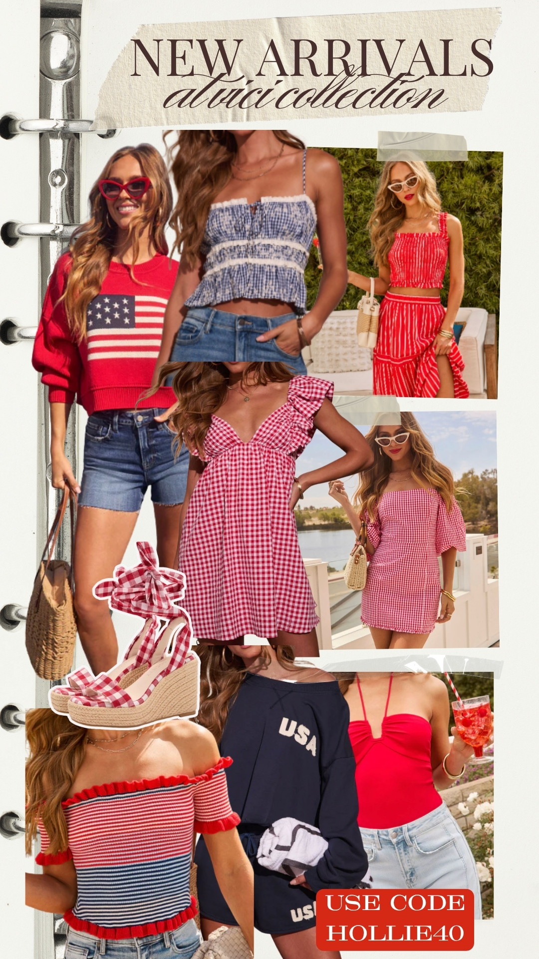 use code hollie40 for 40% off the new vici americana line 🇺🇸❤️