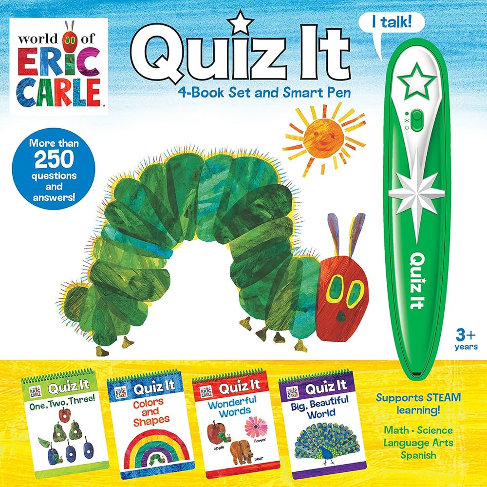 World of Eric Carle, Quiz It Pen 4-Book Set and Talking Smart Pen - Interactive Educational Book ... | Amazon (US)