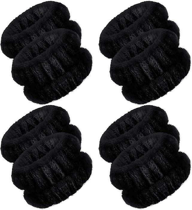 Chuangdi 4 Pairs Wrist Bands for Washing Face Wrist Spa Microfiber Wash Towel Band Scrunchies Abs... | Amazon (US)