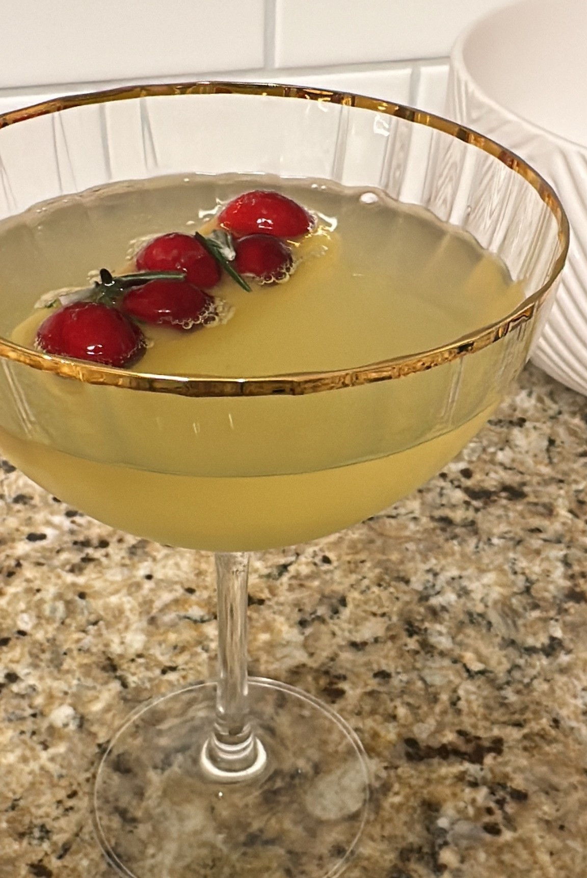 Beautiful coupe glass with gold trim 

#LTKFindsUnder50 #LTKGiftGuide #LTKHome