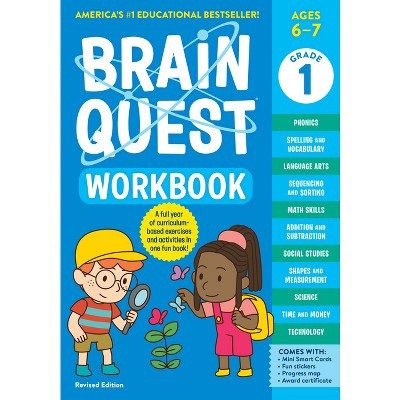 Brain Quest Workbook: 1st Grade Revised Edition - (Brain Quest Workbooks) by  Workman Publishing (Paperback) | Target