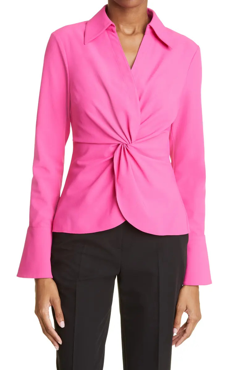 Cinq á Sept Mckenna Knot Waist Shirt | Nordstrom