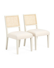 Set Of 2 19x34 Cane Back Dining Chairs | Marshalls