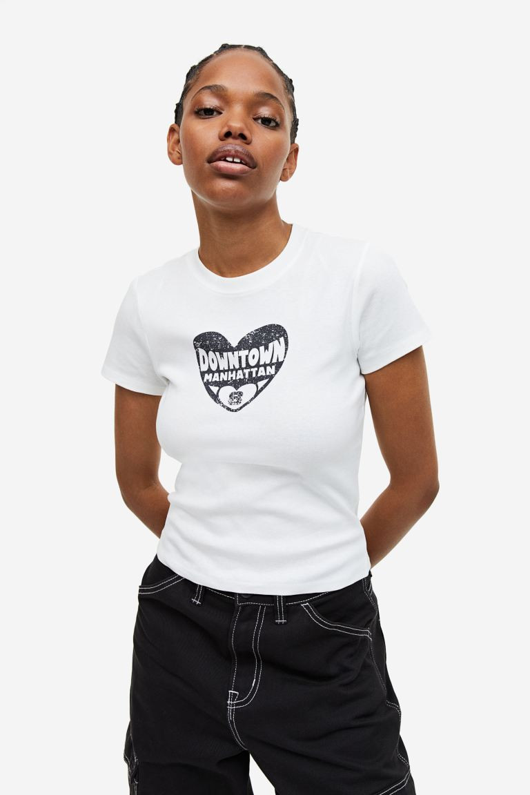 Fitted Cotton Top | H&M (US + CA)