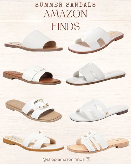 White summer sandals for 2024 from Amazon!

#LTKStyleTip #LTKShoeCrush