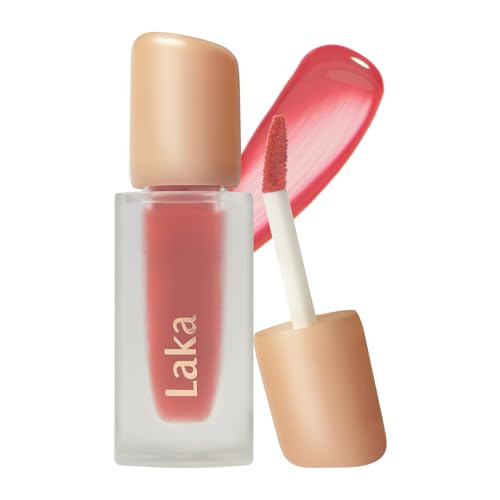 Laka Fruity Glam Tint, Glowing Lip Stain with Wide Color Spectrum, Hydrating & Lightweight Texture, Long-Lasting Bold Stain, Non-Sticky, Vegan, K-Beauty (#101 Joyful, 4.5g/0.15oz) | Amazon (US)