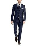Calvin Klein Men's Slim Fit Suit Separates, Solid Medium Blue, 32W x 32L | Amazon (US)
