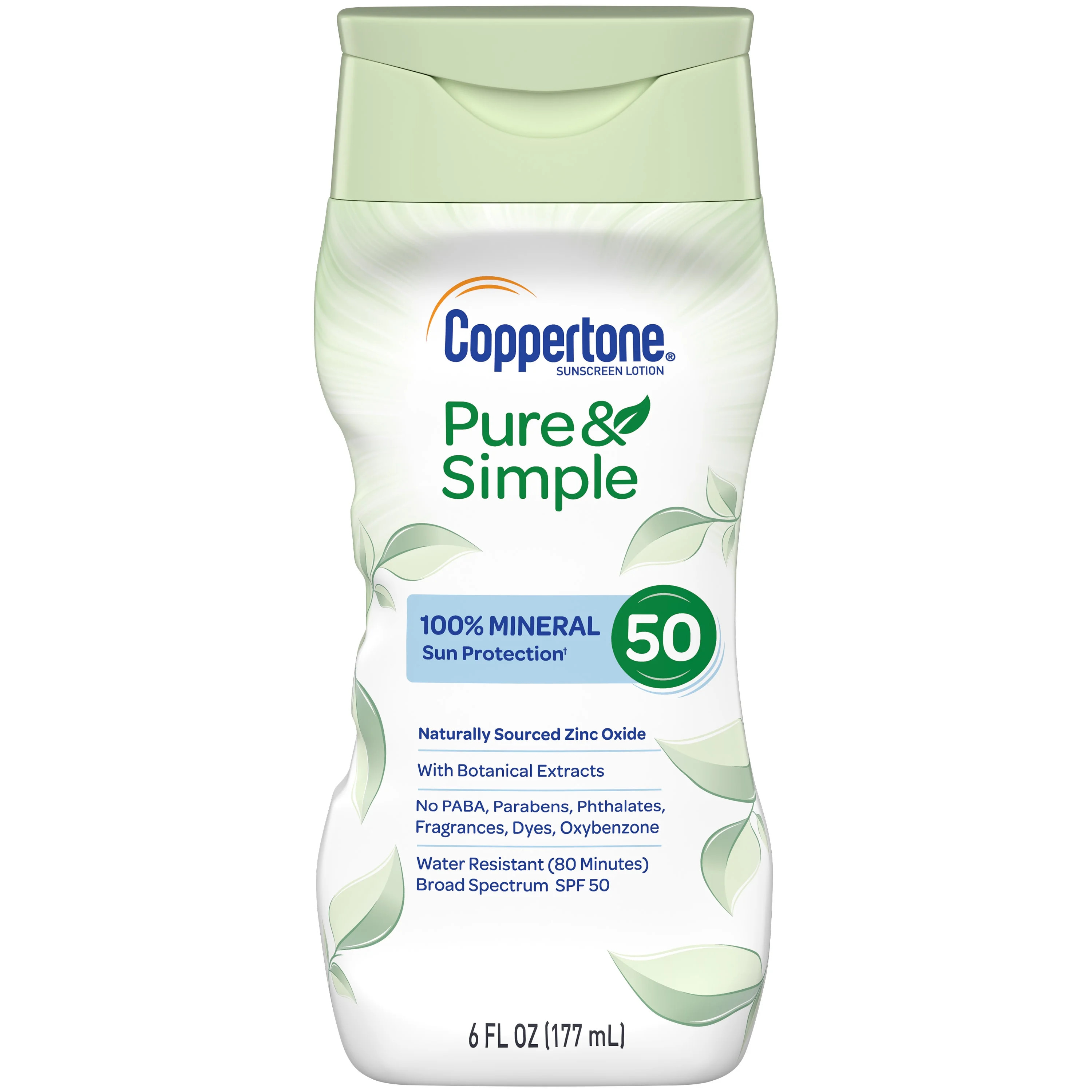 Coppertone Pure & Simple SPF 50 Sunscreen Lotion, 6 fl oz | Walmart (US)