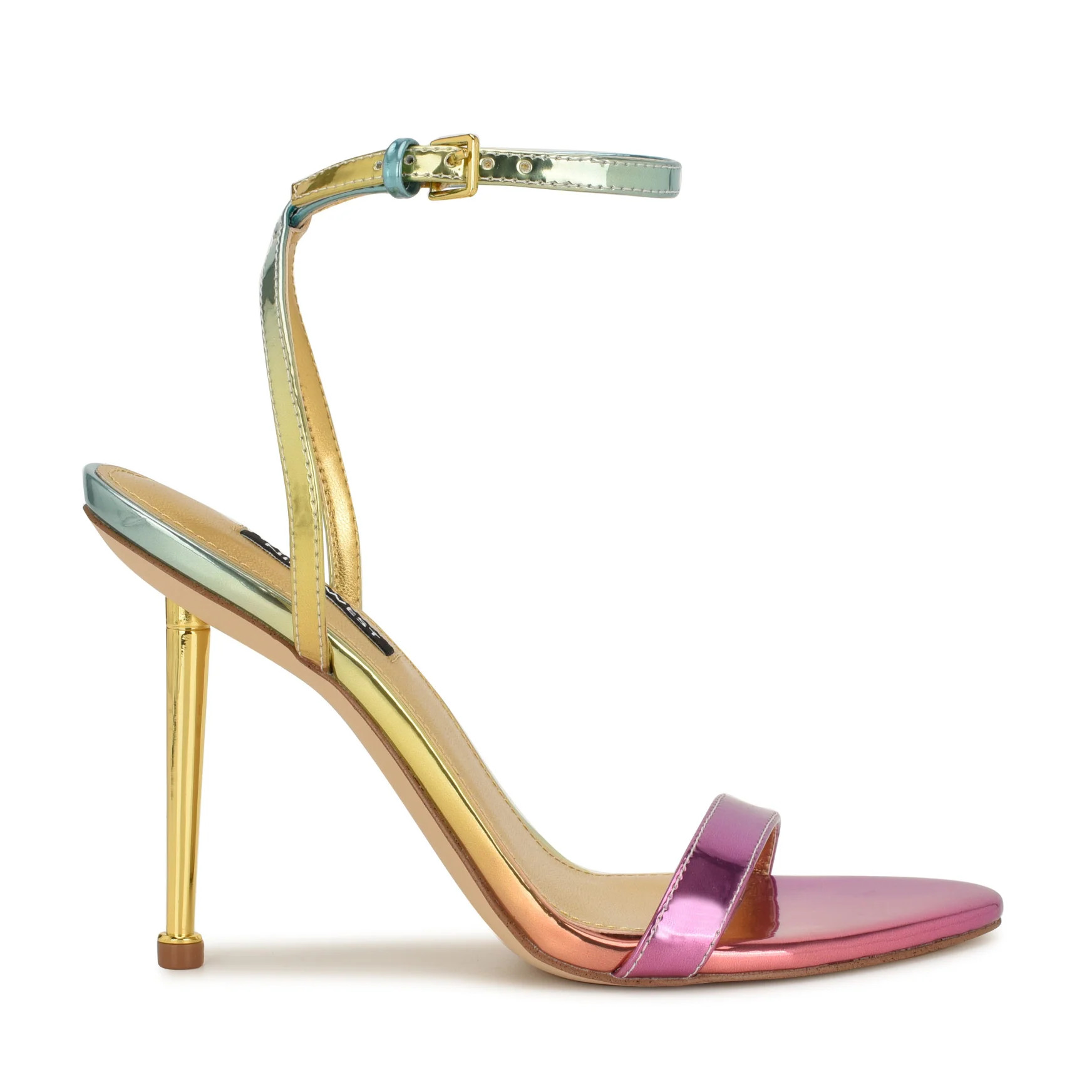 Women's Reina Ankle Strap Sandals - Rainbow Metallic | Nine West | Nine West (US)