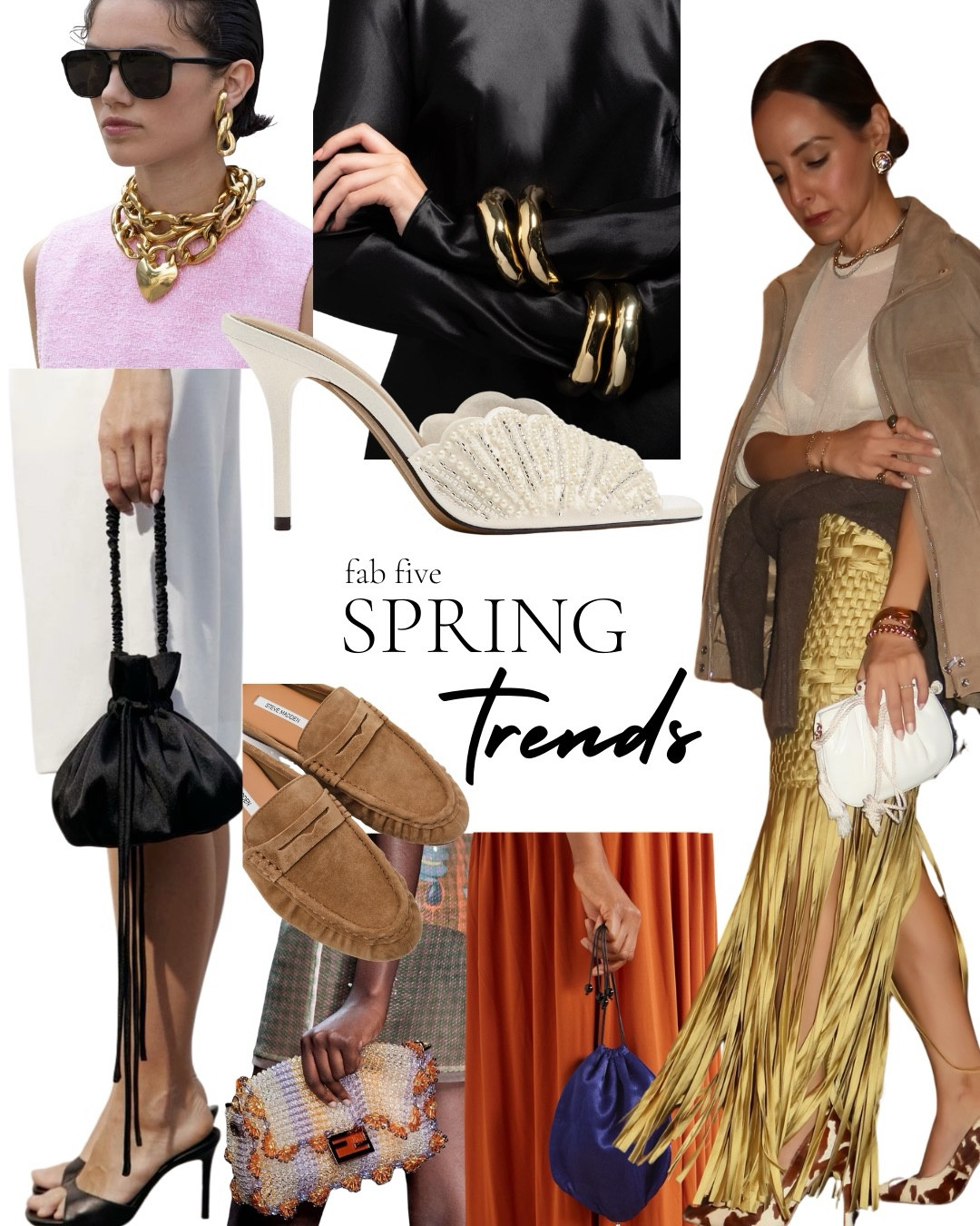 Today’s Fab Five is all about spring trends — from beaded detailing and fringe to pouch bags, sleek loafers, and maxi jewelry. These statement pieces instantly elevate your outfit and are the easiest way to refresh your wardrobe for the new season. Linked all my favorites below. 

#LTKootd #LTKSeasonal #LTKSpringSale