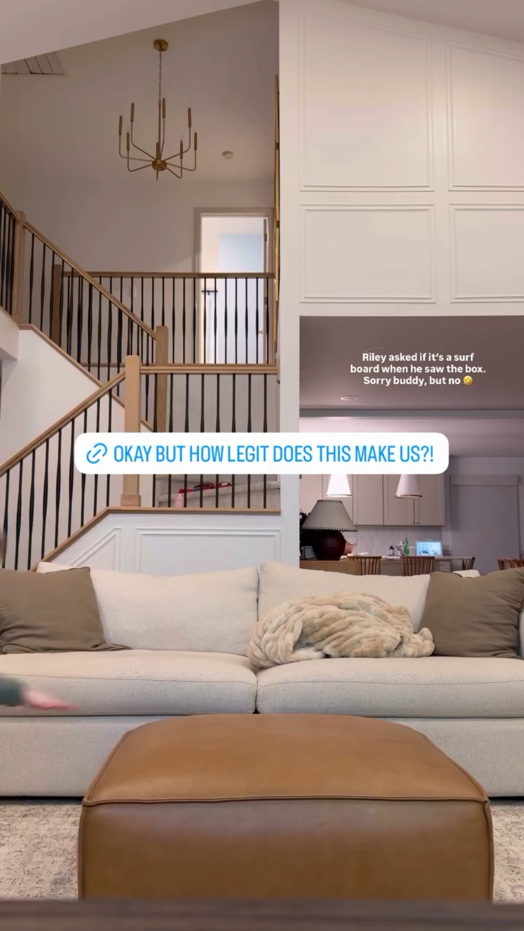 Riley asked if it’s a surf board when he saw the box. Sorry buddy, but no 🤣