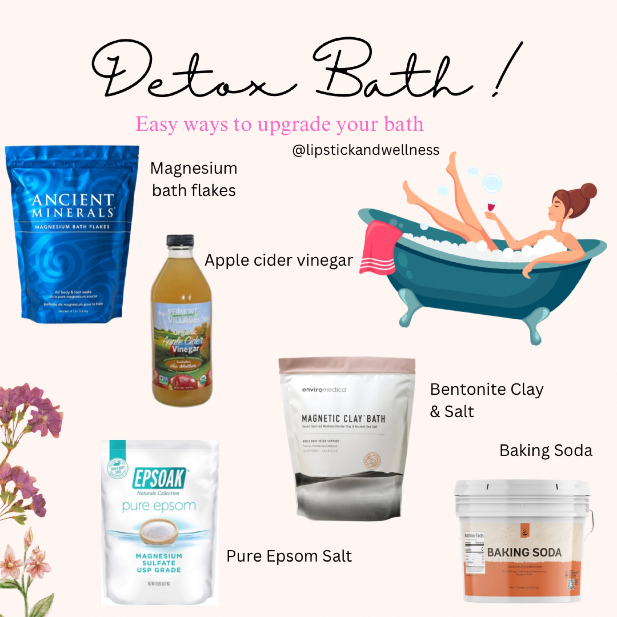 Me t gone you’re taking a bath add one of these for a light detox 🛁🥰🙌🏼#detox #bath #detoxbath #magenesium #bathessentials 

#LTKbeauty #LTKfitness #LTKhome