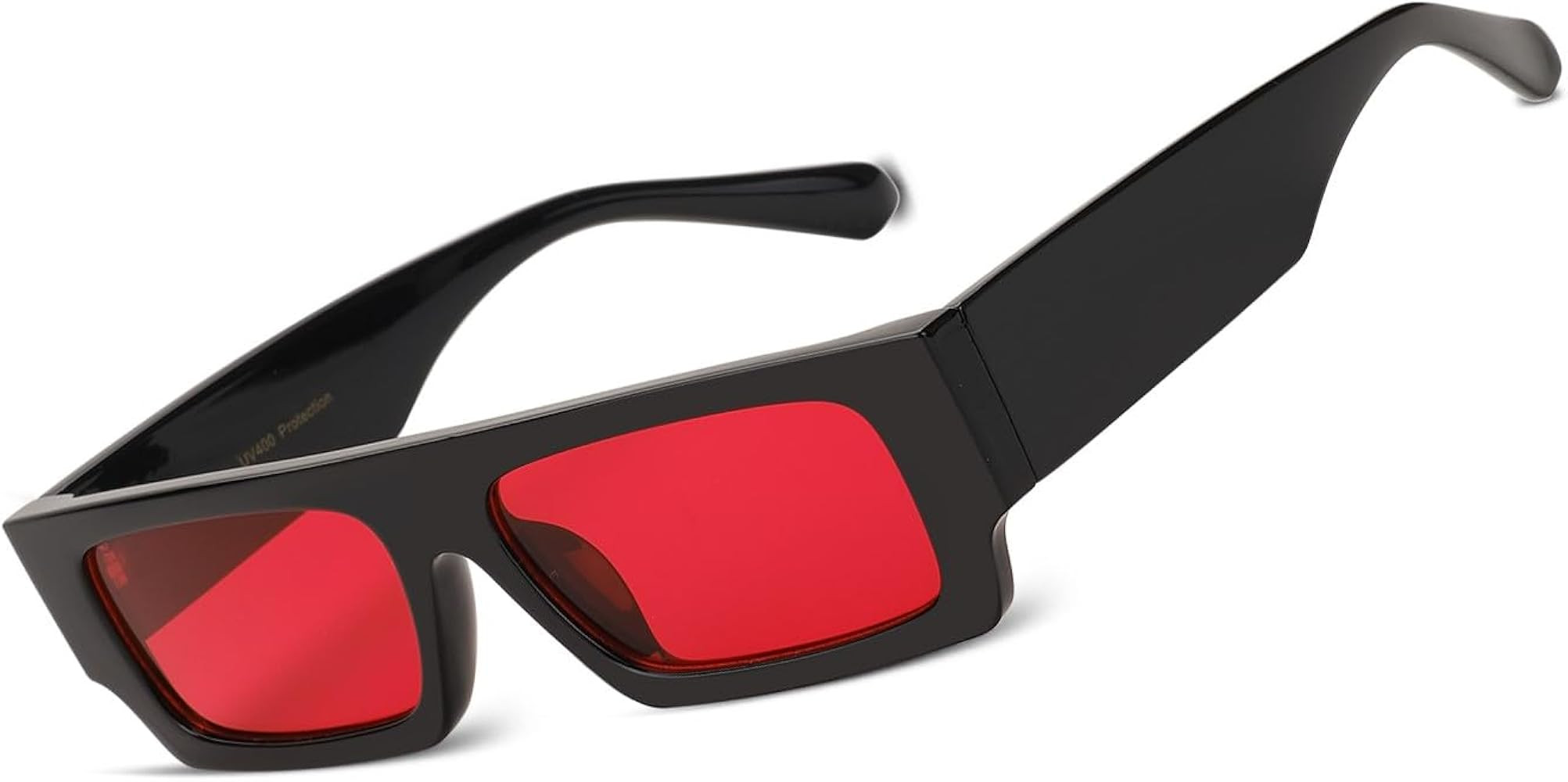 90s Small Vintage Narrow Square Sunglasses for Men Women UV400 Trendy Retro Black Glasses Cool Re... | Amazon (US)