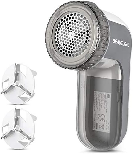BEAUTURAL Fabric Shaver and Lint Remover, Sweater Defuzzer with 2-Speeds, 2 Replaceable Stainless St | Amazon (US)
