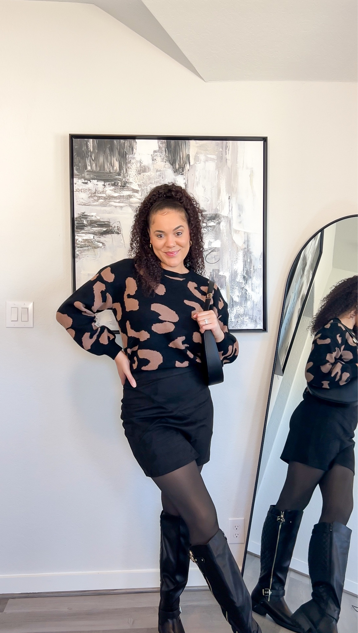 Winter mini skirt outfit ❄️

#LTKGiftGuide #LTKHoliday #LTKStyleTip