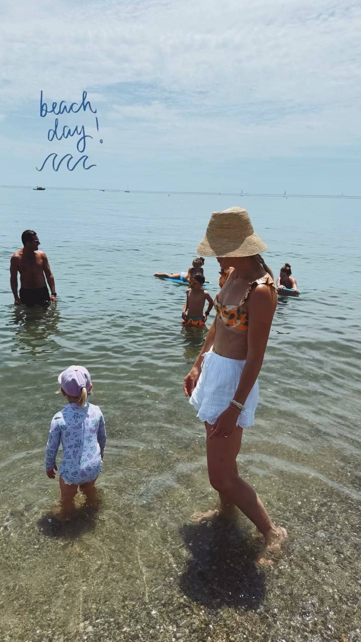 Swimsuit is old, but linking in case you can find your size anywhere. 
-small swim 
-small shorts 
-small hat