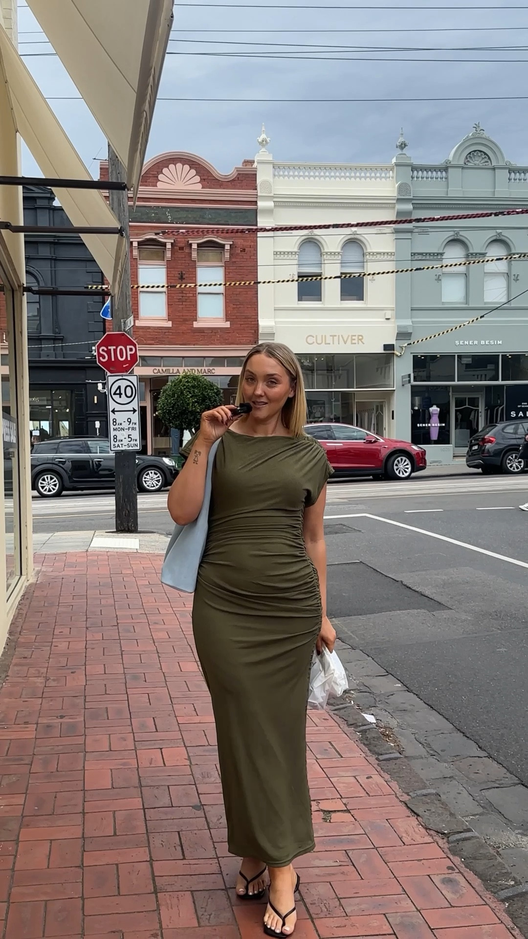 Shopping day ootd wearing Sovere Studio dress, Naked Vice baby blue bag and Glassons shoes 

#LTKmidsize #LTKaustralia #LTKspring