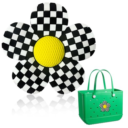 AOIFES Bogg Bag Charms Flower, Charms for Bogg Bag, Bogg Bag Accessories, Insert Pvc Rubber Personalizing Decorative Compatible with Handbag Beach Tote Bag, Rubber Beach Bag Accessories | Amazon (US)