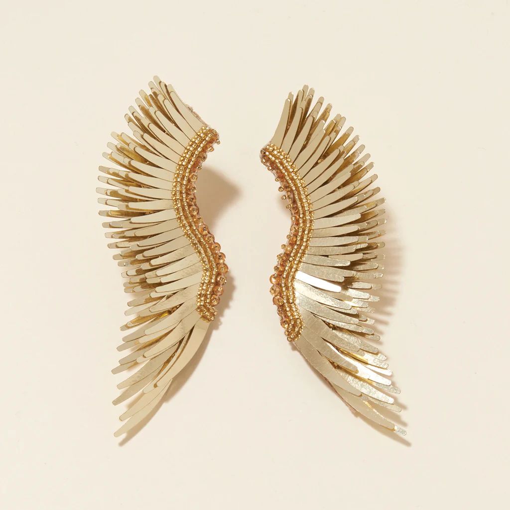 Metallic Madeline Earrings Gold | Mignonne Gavigan