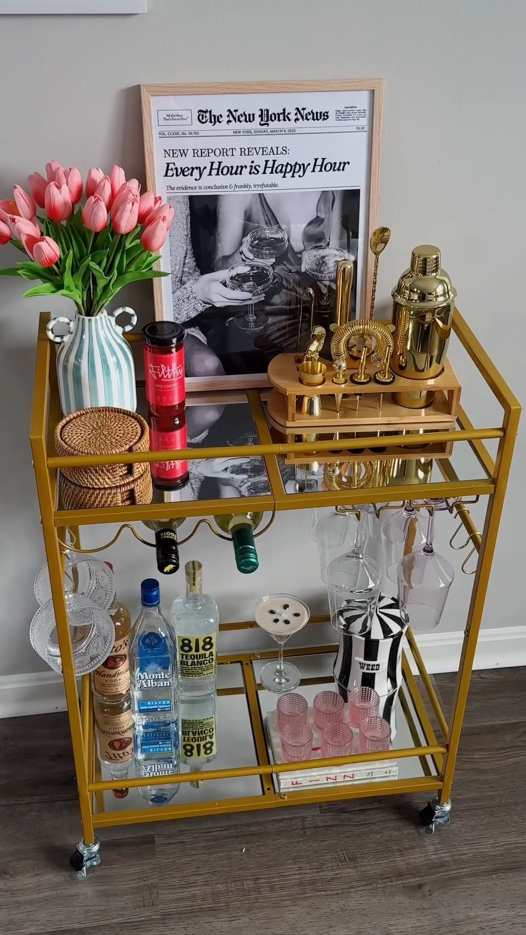 my bart cart!! 🍸💅🏼⭐️🪩 such a necessity for a cool host:) 

#LTKSeasonal #LTKGiftGuide #LTKHoliday