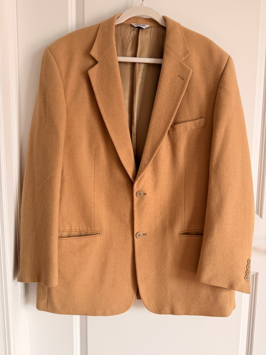 Vintage Joseph Feiss Camel Hair Blazer Camel Sport Coat Mens Classic 90s Jacket | eBay US