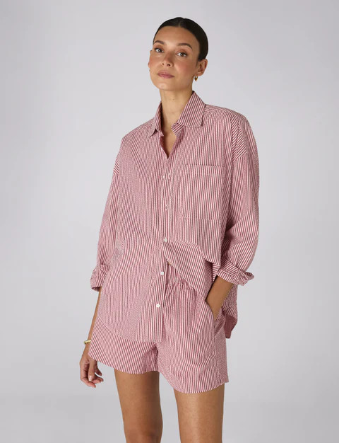 The Weekend: Seersucker, Multi Patchwork | With Nothing Underneath