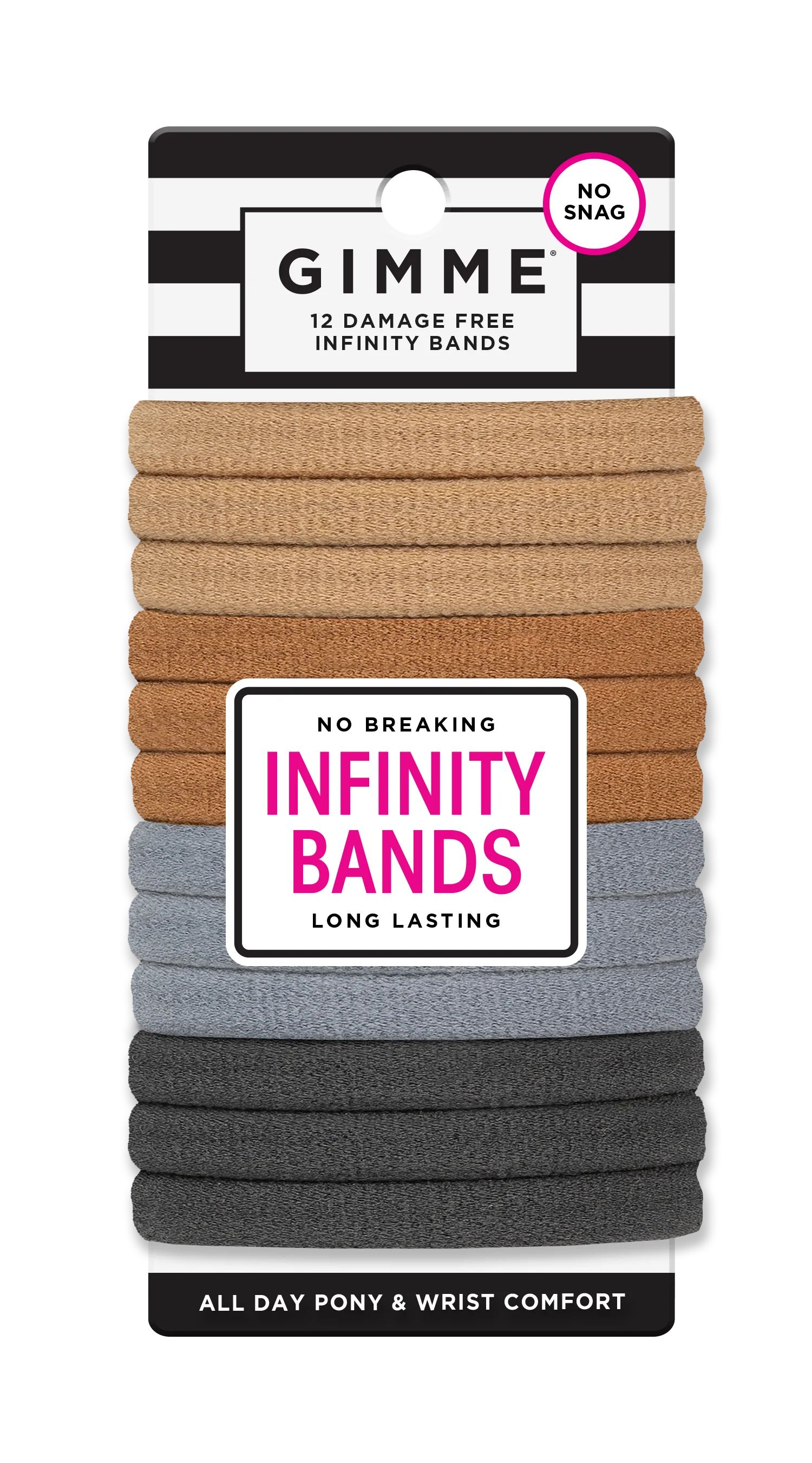 Gimme Medium Fit Ponytail Holder Hair Tie, Neutral Colors, 12 Ct | Walmart (US)