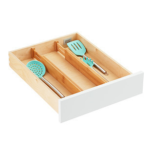 The Container Store® Kyoto Bamboo Drawer Dividers Pkg/2 | The Container Store