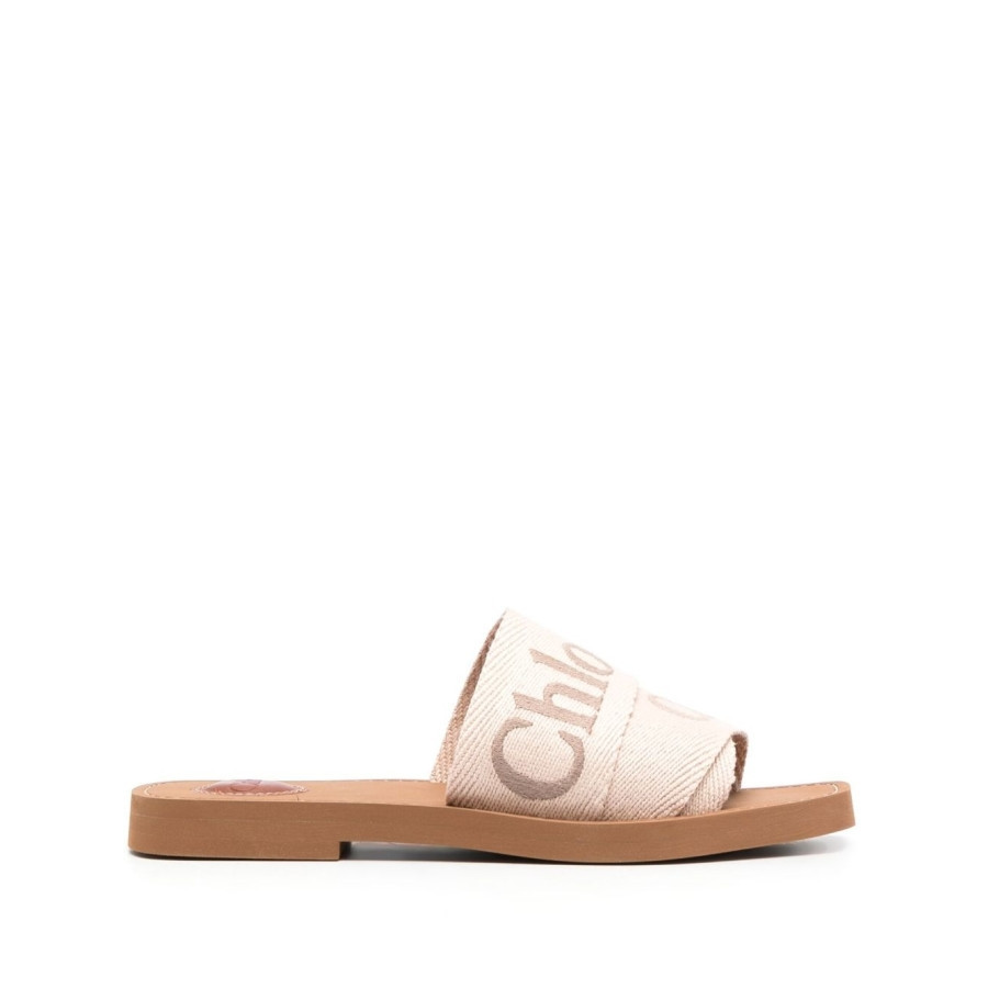 Chloe Woody Logo Slip On Sandals | Jomashop.com & JomaDeals.com