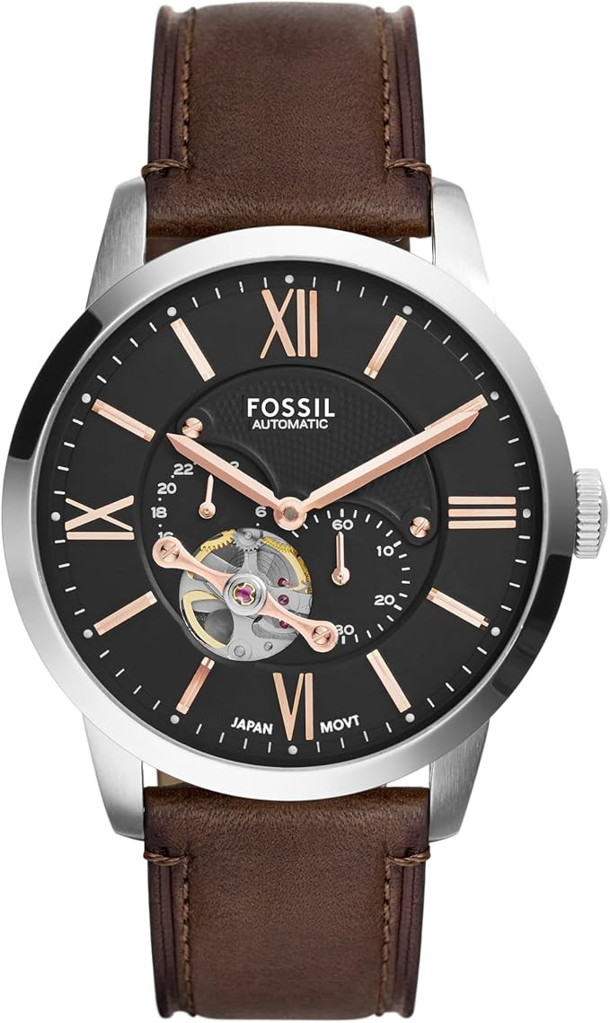 Fossil Men's Watch, Townsman Automatic Stainless Steel Watch for Men | Amazon (US)