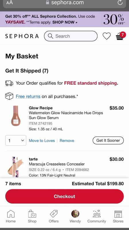 My #sephora cart today!! Use code YAYSAVE 🤩

#LTKxSephora #LTKsalealert #LTKbeauty