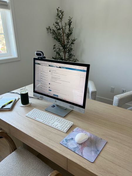 Home office with new fake olive tree 

#LTKhome