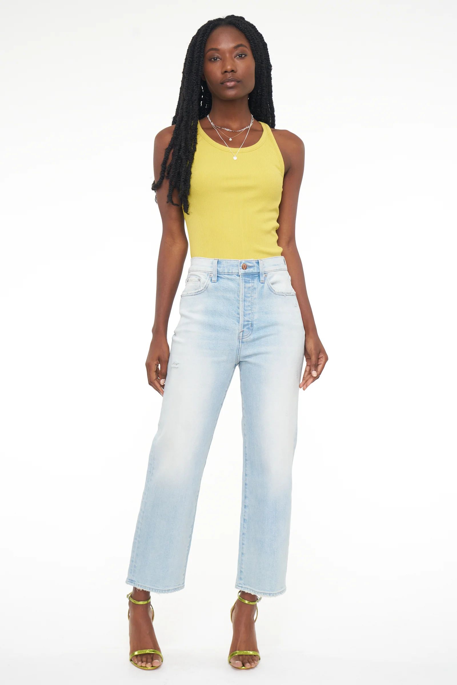 Cassie Crop Super High Straight Crop - Palisade Vintage | Pistola Denim