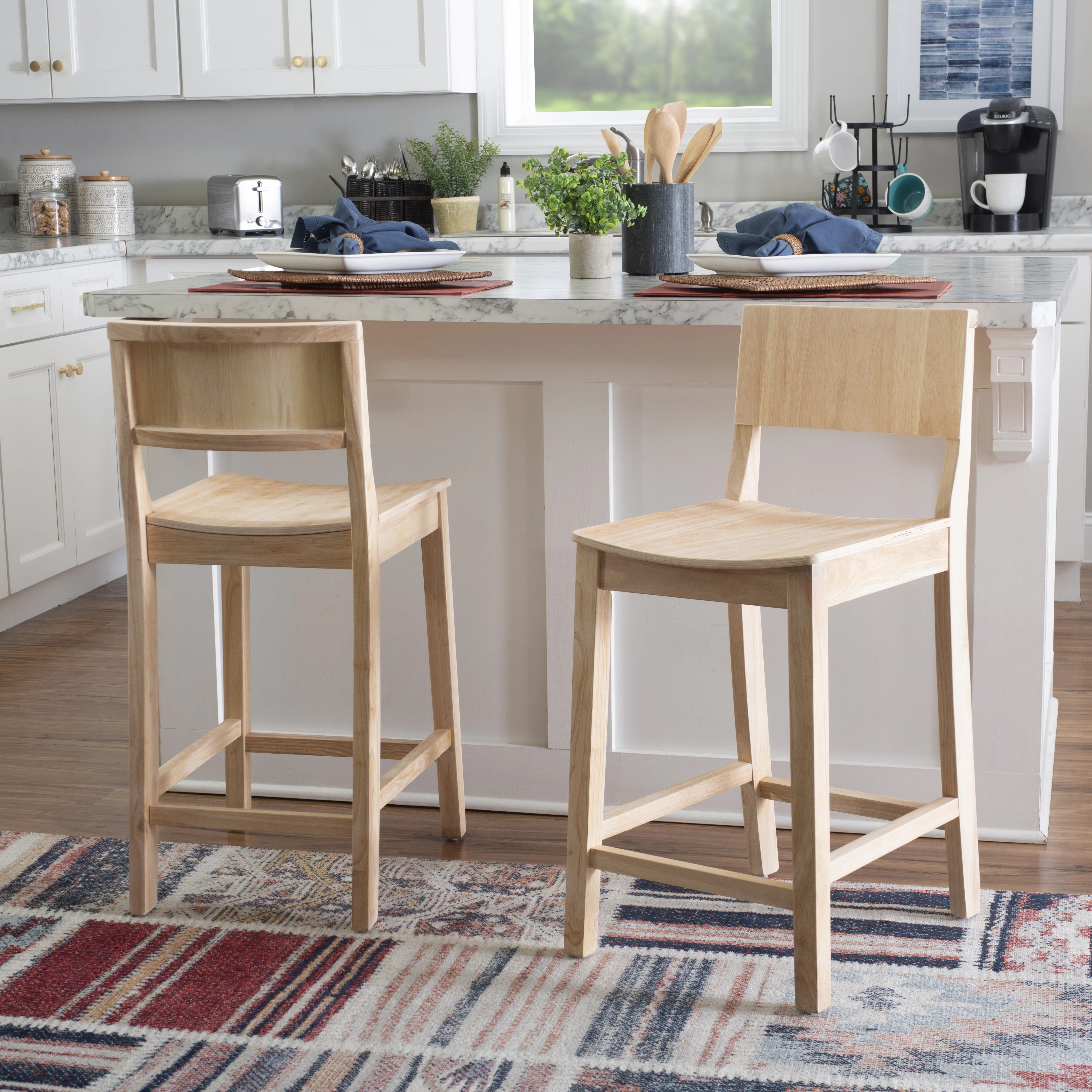 Wildon Home® Yalingup Stool with a Solid Wood Frame & Reviews | Wayfair | Wayfair North America
