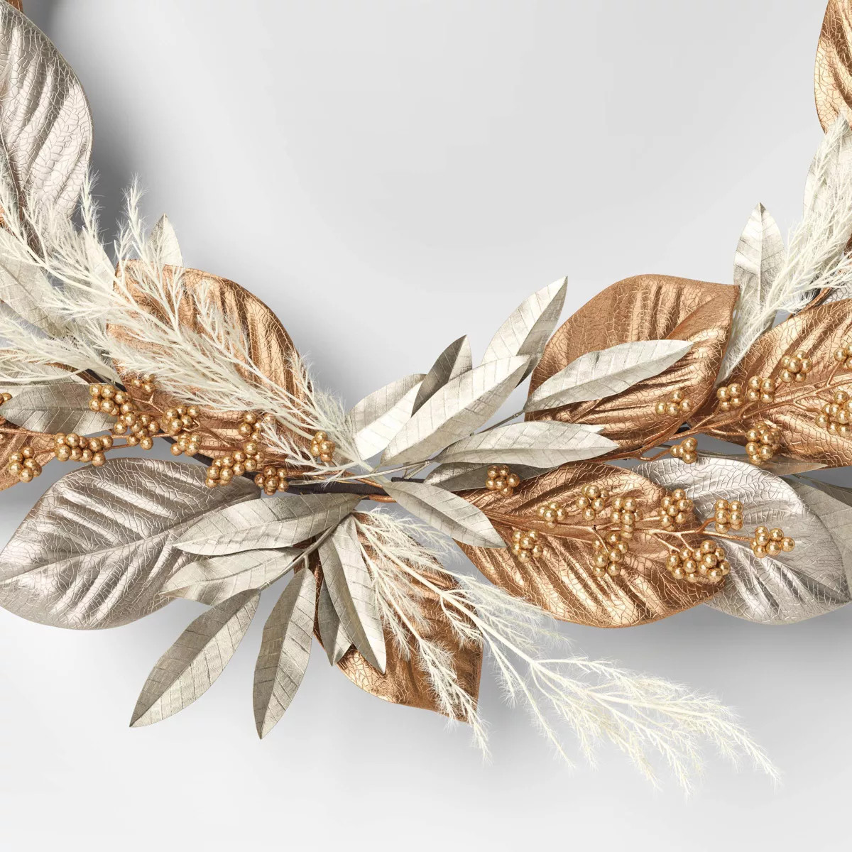 Gold Leaf Ring Christmas Wreath - Threshold™ | Target