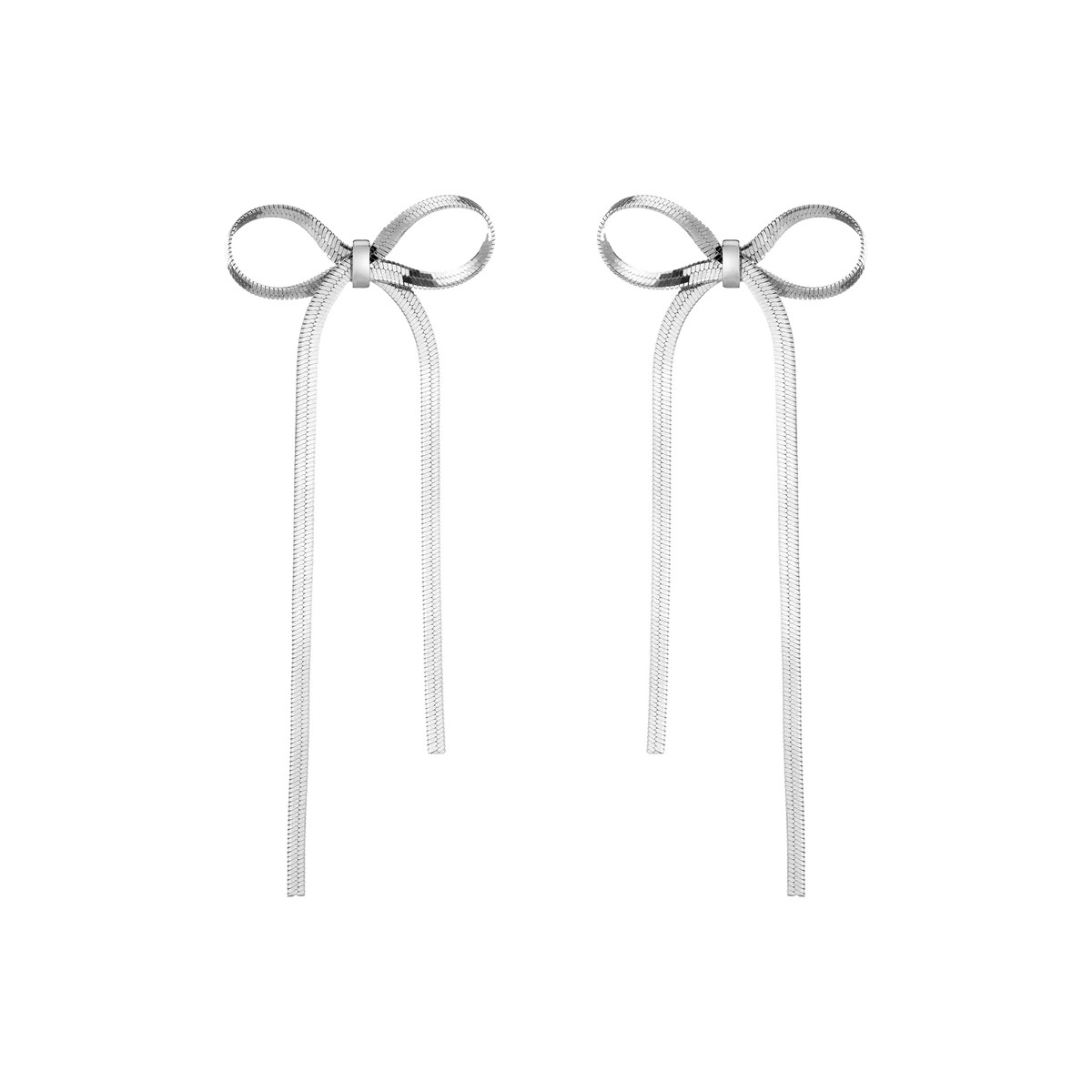 Herringbone Bow Earrings | AUrate New York