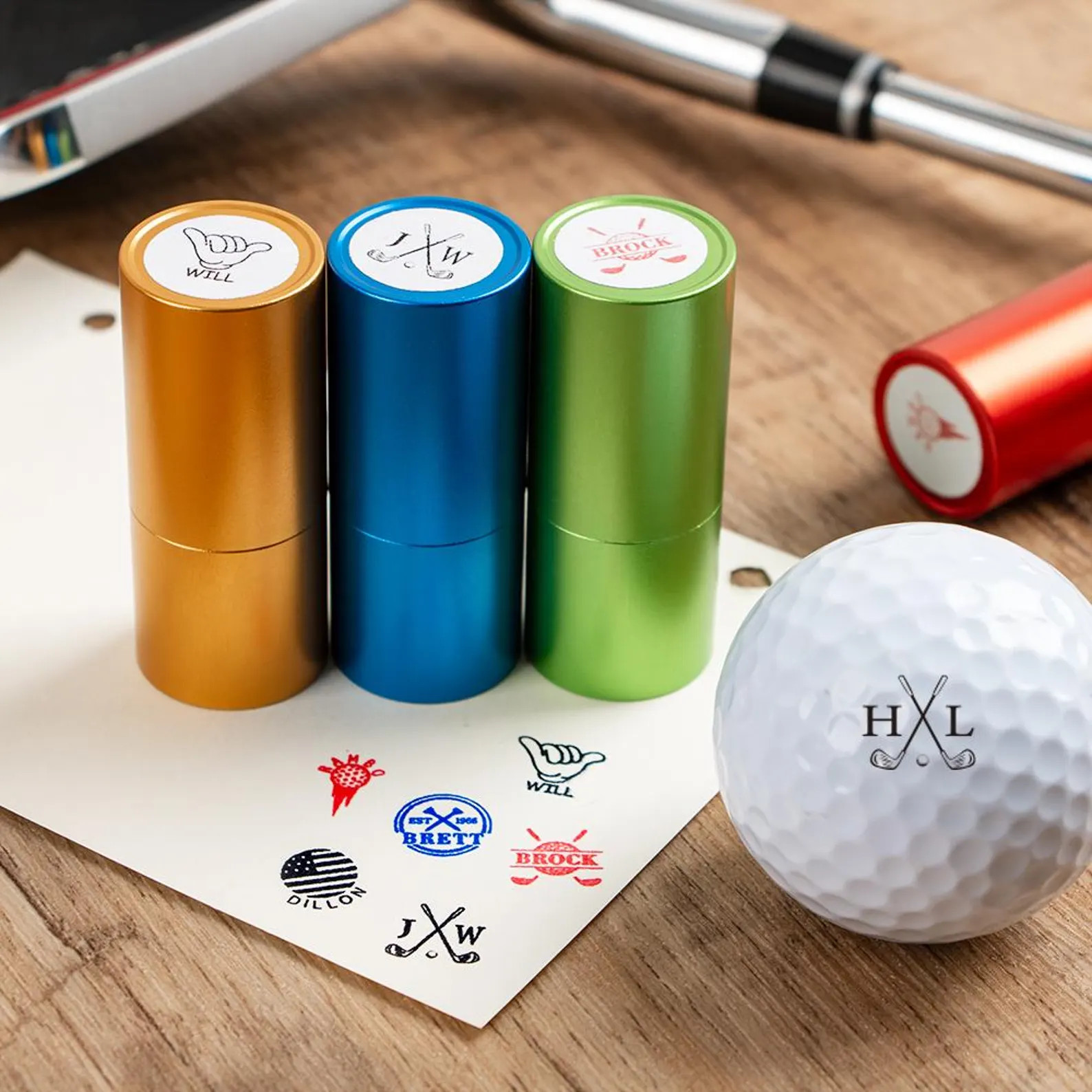 Personalized Golf Ball Stamp, Custom Golf Ball Marker Stamp, Custom Logo Golf Ball Stamp, Pro Gol... | Etsy (Global)