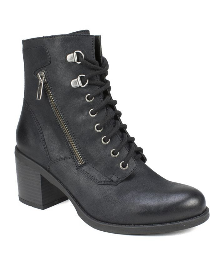 White Mountain Women's Dorian Heeled Combat Booties & Reviews - Booties - Shoes - Macy's | Macys (US)