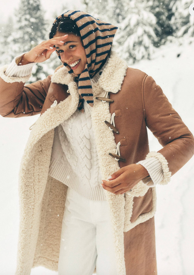 Our modern camel-hued take on a Paddington Bear-core classic. This delightful duffle is lined with borg for guaranteed surround snugness. The collar, cuffs and deep pockets are trimmed in the same cosy fabric. And of course we finished it with toggle fastenings.  Sherpa. 

 #LTKHoliday #LTKStyleTip #LTKWorkwear