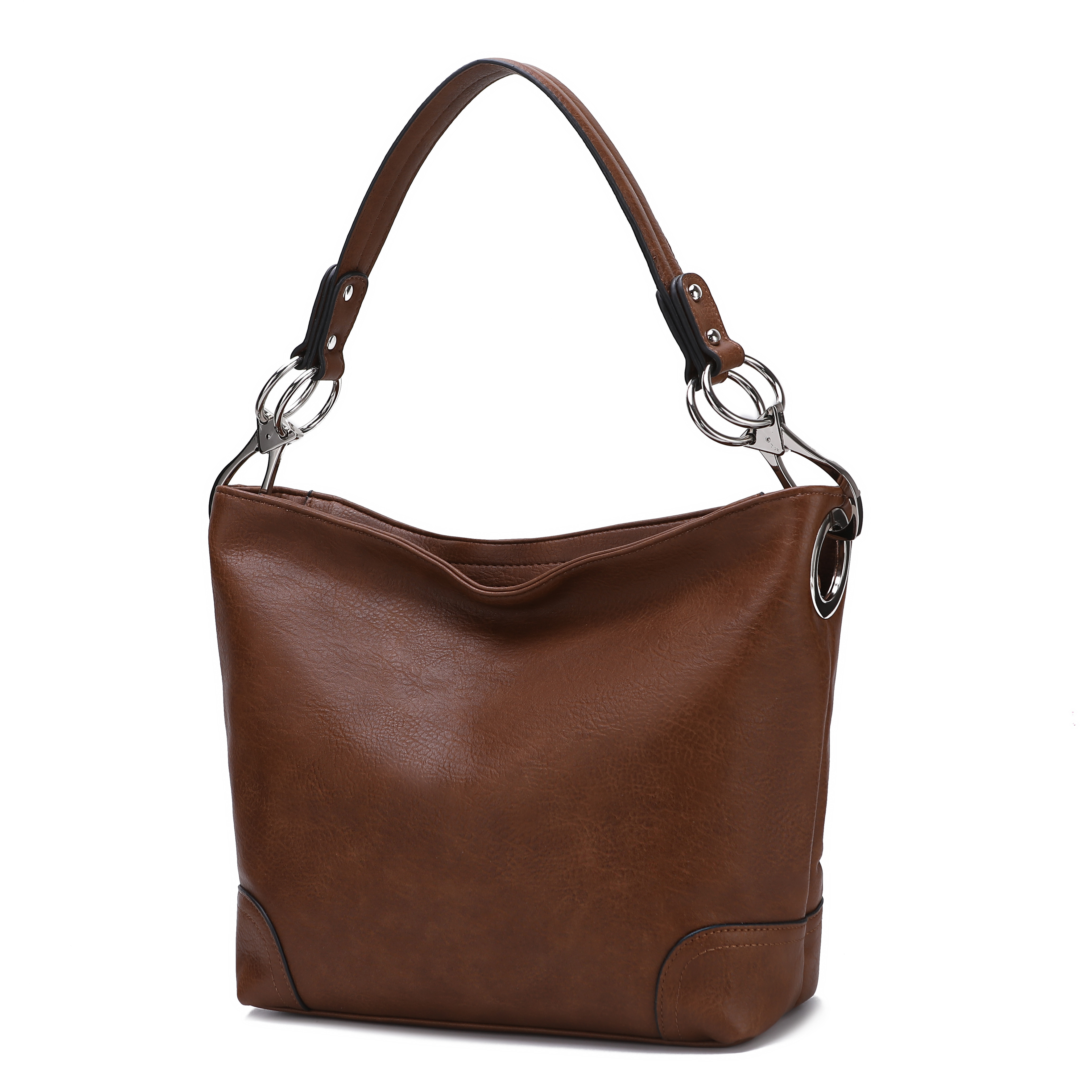 MKF Collection Emily Soft Vegan Leather Women's Hobo Handbag by Mia K. - Brown | Walmart (US)