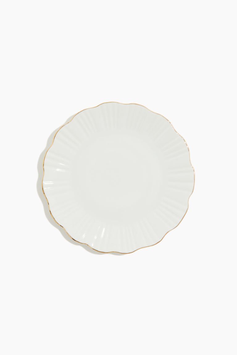 Porcelain plate - White - Home All | H&M GB | H&M (UK, MY, IN, SG, PH, TW, HK)