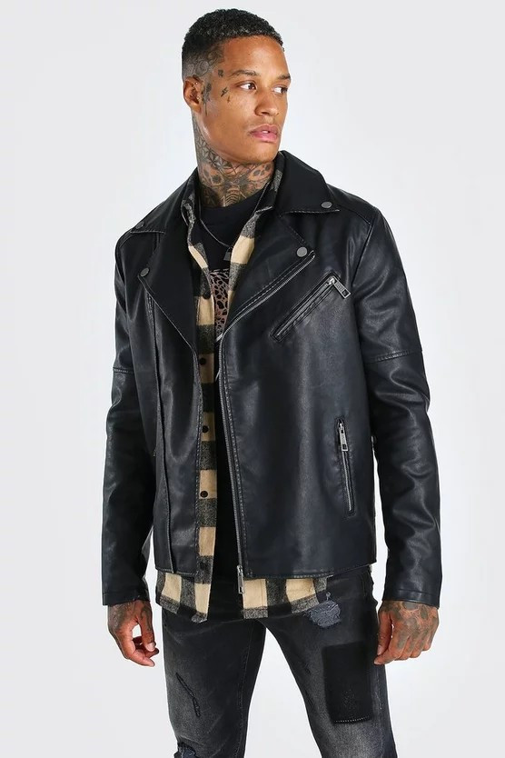 Faux Leather Moto Jacket | Boohoo.com (US & CA)