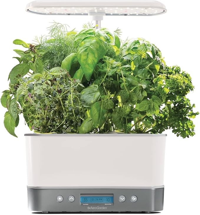 AeroGarden Harvest Elite Indoor Garden Hydroponic System with LED Grow Light and Herb Kit, Holds ... | Amazon (US)
