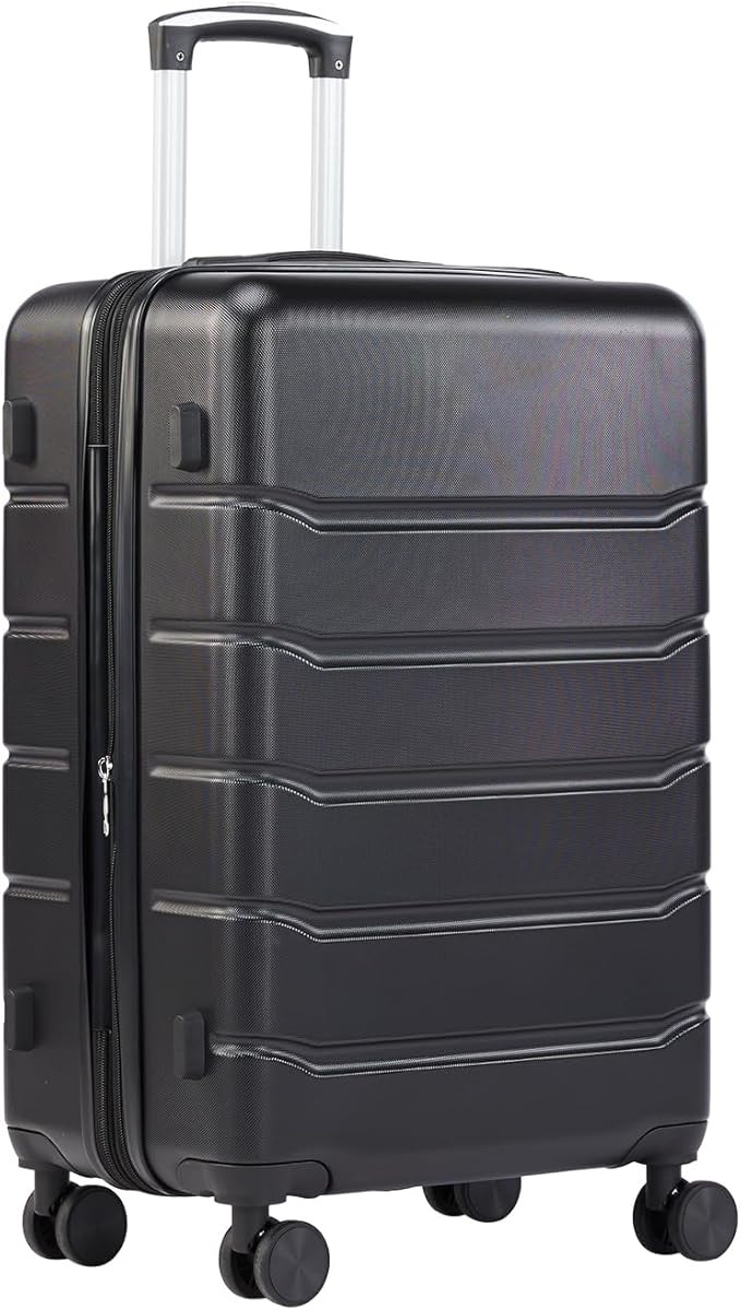 Sweetcrispy Carry on Luggage, Hard Shell ABS Suitcase with Double Spinner Wheels, Lightweight Exp... | Amazon (US)