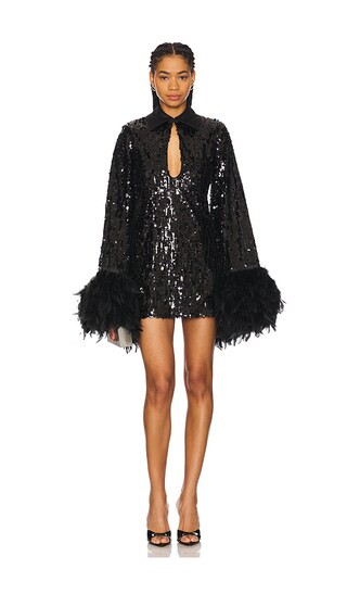 Farah Sequin Mini Dress in Black | Revolve Clothing (Global)