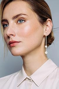 Sparkling CZ Crystal Tassel Jewelry for Women Pearl Tassel Earrings for Women Long Pearl Earrings... | Amazon (US)