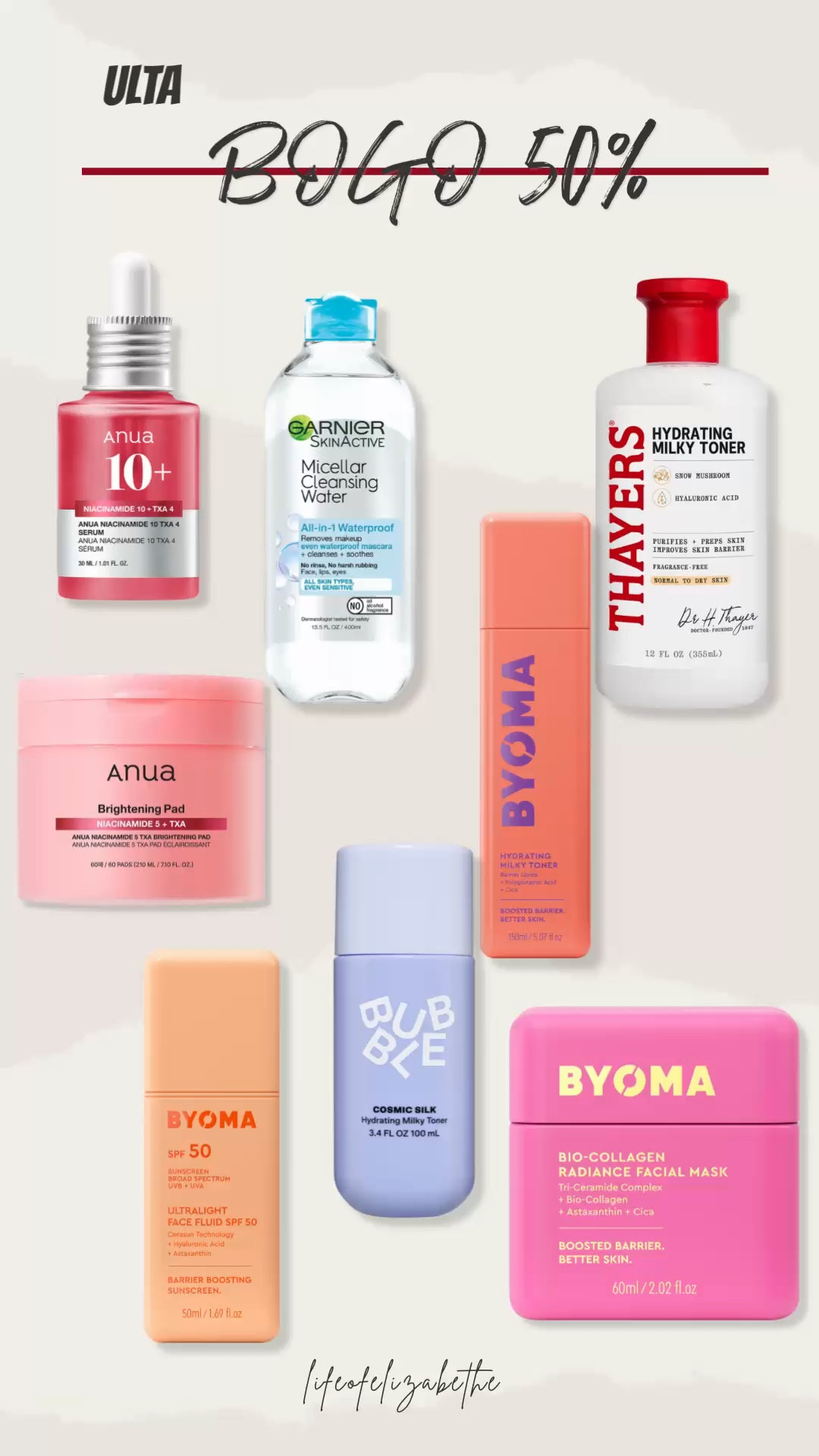 Buy One Get One 50%off

#LTKBeauty #LTKOver40 #LTKselfcare