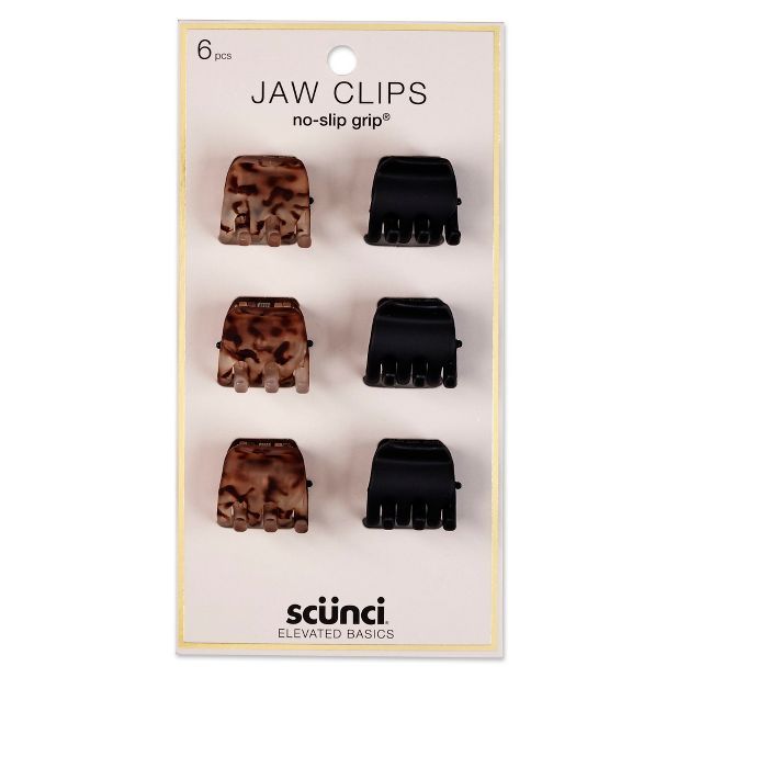 scunci 2cm No Slip Jaw Clips - 6pk | Target