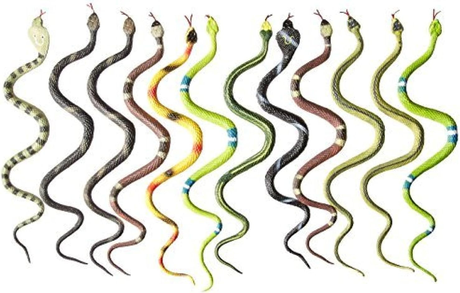 Rhode Island Novelty 14" Rain Forest Snakes | Assorted Designs | Set of 12 | Amazon (US)