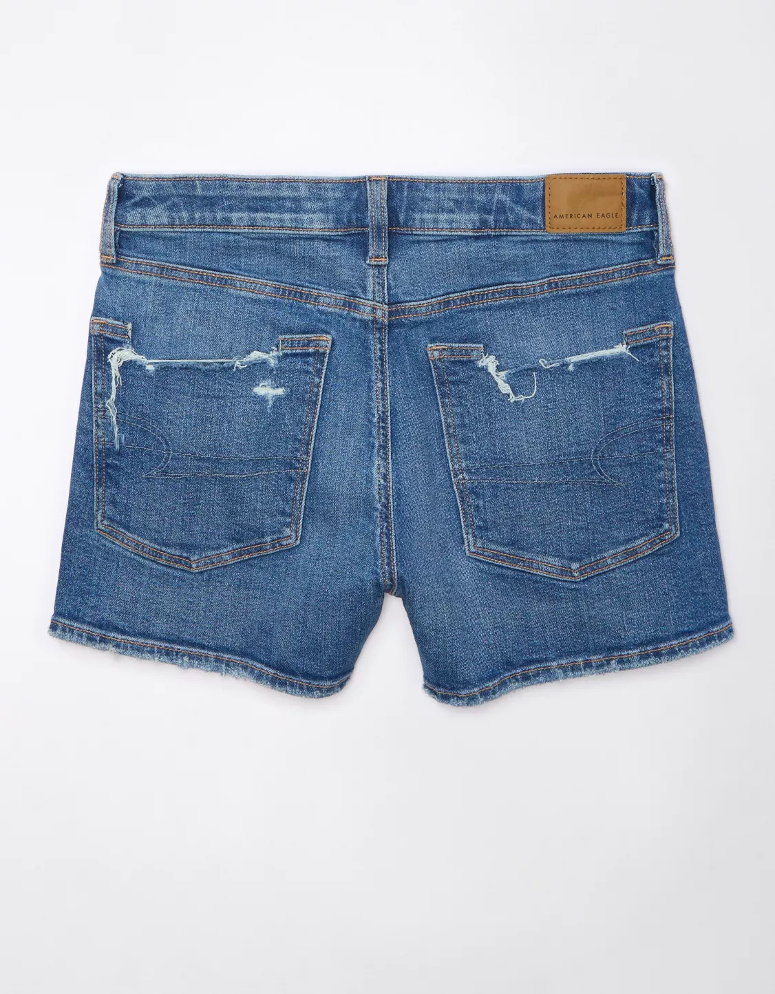 AE Strigid Ripped Denim Mom Short | American Eagle Outfitters (US & CA)